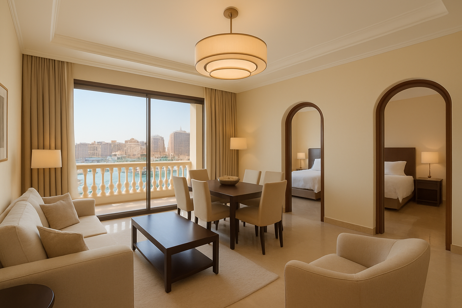 Contemporary 1-Bedroom Apartment with Balcony